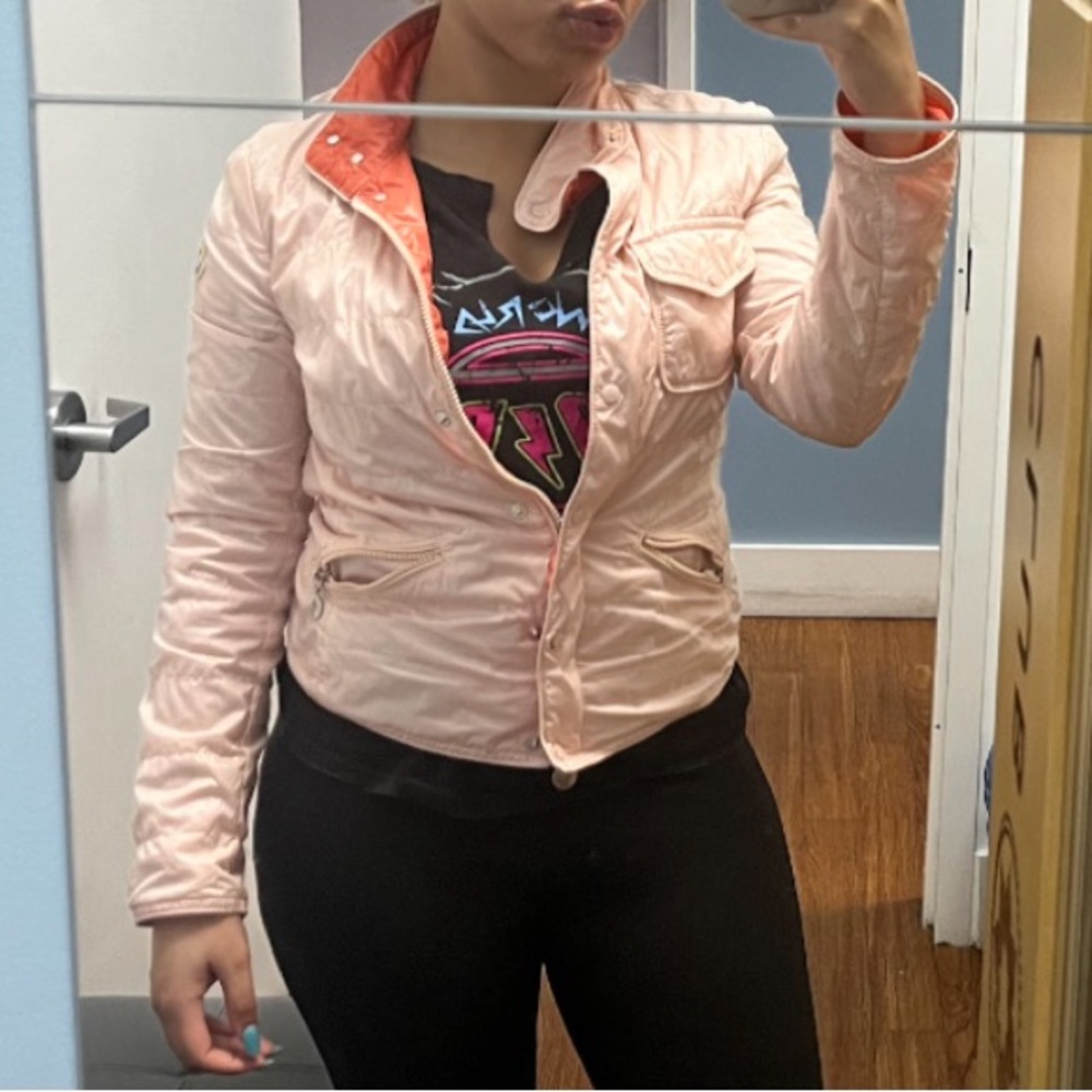 Moncler Light Pink Women's Quilted Jacket